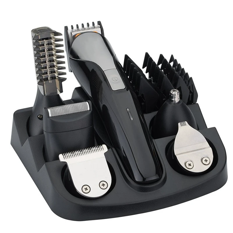 Хит продаж! Черный Многофункциональный перезаряжаемый электрический триммер