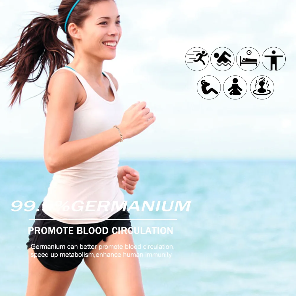 Новинка 2017 года стильное платье браслет энергии здоровья 99.99% высокий чистый