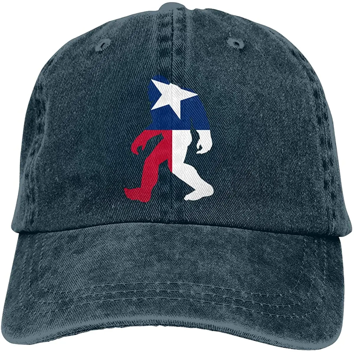 

Texas Bigfoot Classic Adjustable Denim Cap Baseball Cap Hats for Women & Men