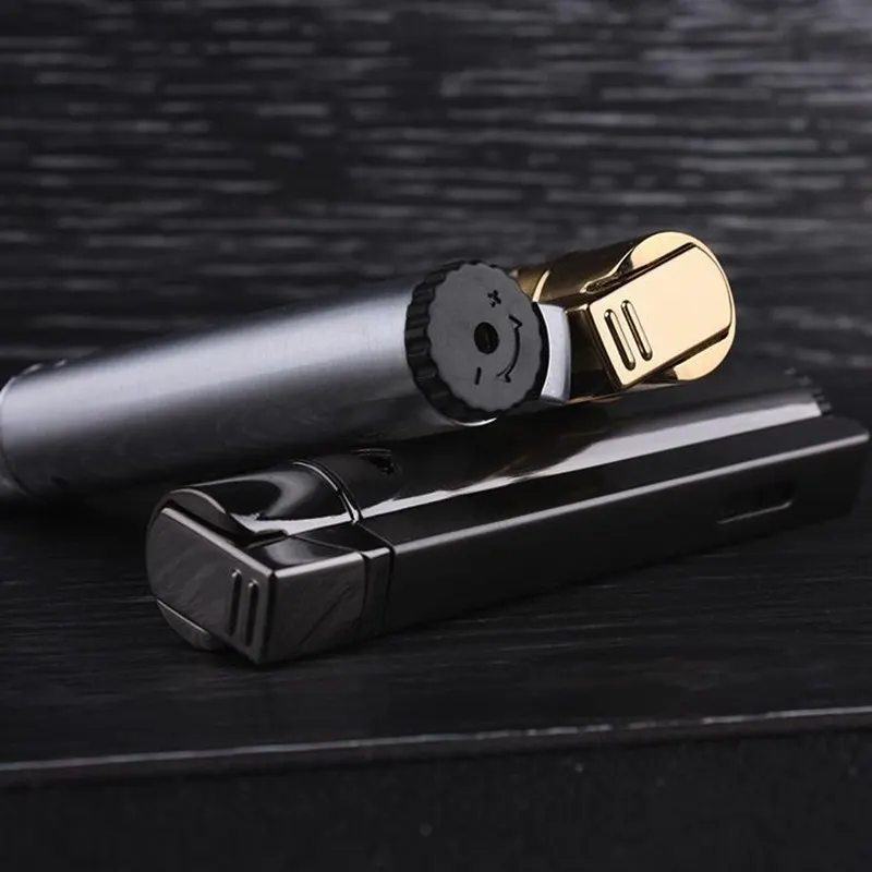 Портативные металлические зажигалки надувная ветрозащитная газовая зажигалка