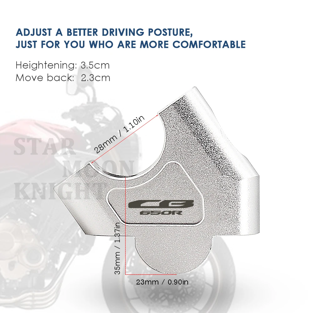 Руль для мотоцикла подъемный кронштейн набор крепления на руль зажим Honda CB650R CBR650R