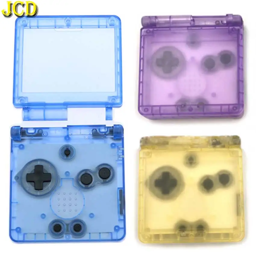 JCD 1 шт. Прозрачный чехол для GBA SP сменный корпус Nintendo GameBoy Advance SP|Чехлы| |