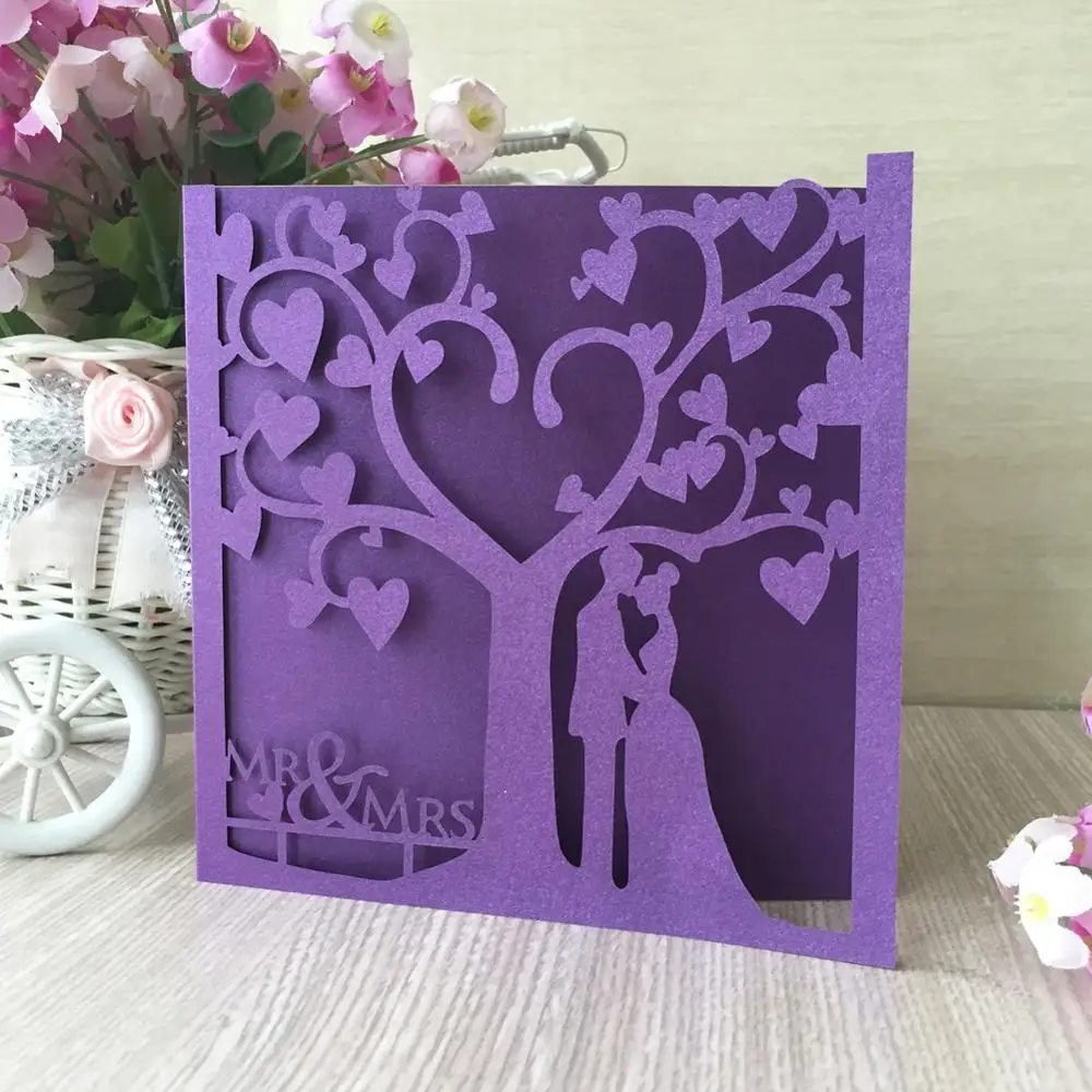 Свадебное приглашение г-н и миссис 100 шт. бумажные жемчужины 2020 для романтических