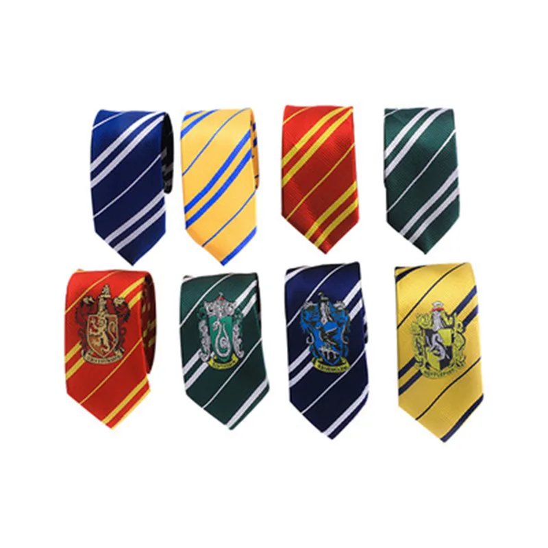 

Anime Necktie Adult School Style Magic Academy Badge Tie Halloween Cosplay Harris Academy Diagonal Stripe Costumes Prop Gift