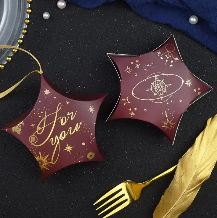 Коробки для подарков в форме звезды коробки на свадьбу вечеринок бумажные