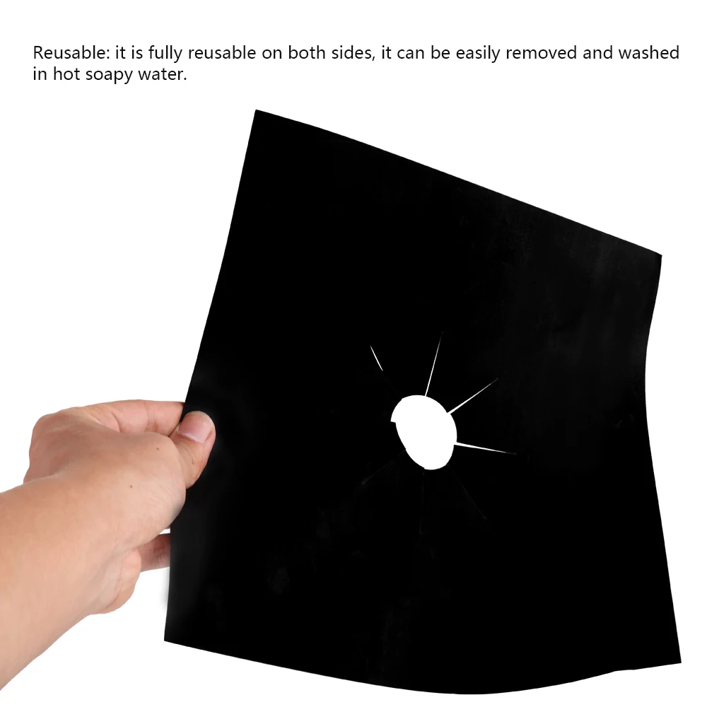 4 шт. многоразовая антипригарная фольга для газовой плиты варочной панели
