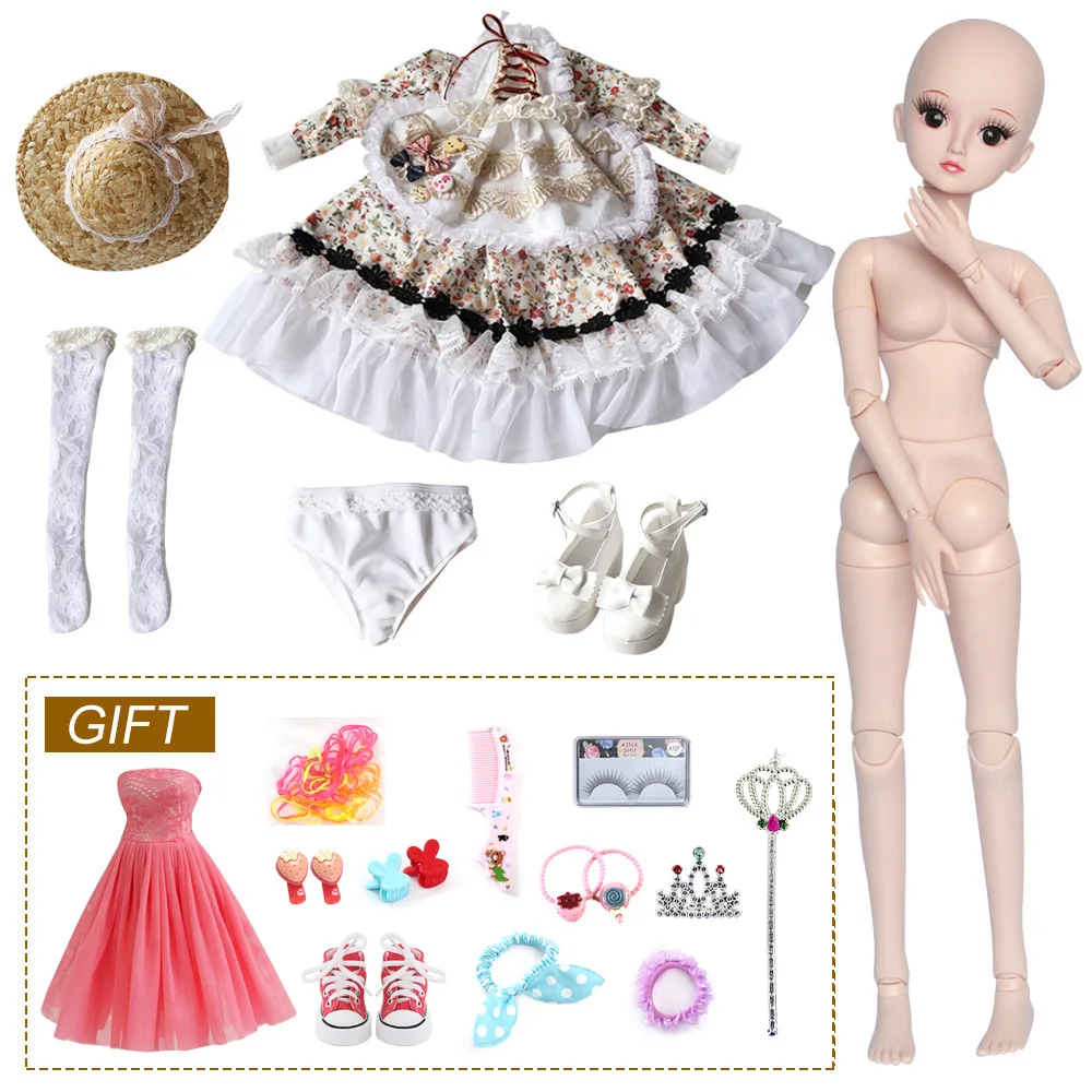 

1/3 BJD Doll 60CM /23.6'' height 19 Ball Jointed Dolls (Wig Shoes Clothes Hair Eyes Makeup) Toys Collection
