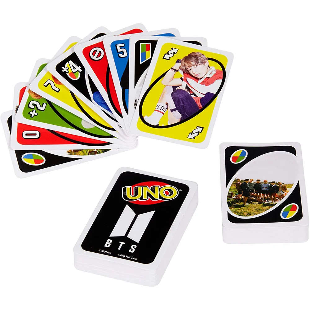 Mattel UNO BTS карточные игры семейные веселые настольные покерные детские игрушки