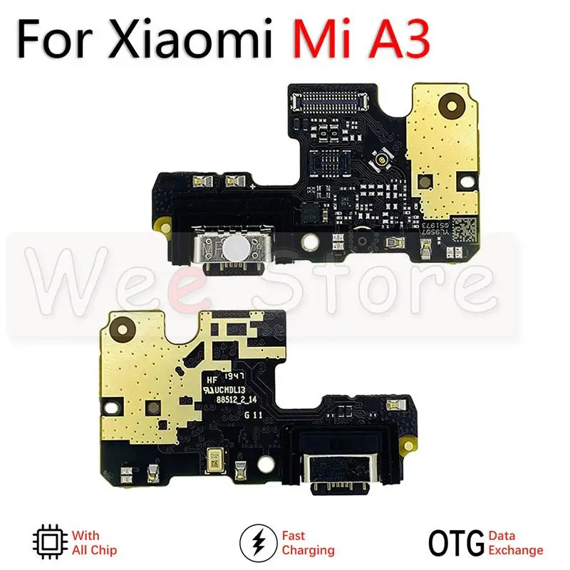 USB-плата для быстрой зарядки Xiaomi Mi 8 9 10 8SE 9SE A2 A3 F1 F2 Mix Max 2 3 M3 Lite Pro | Шлейфы