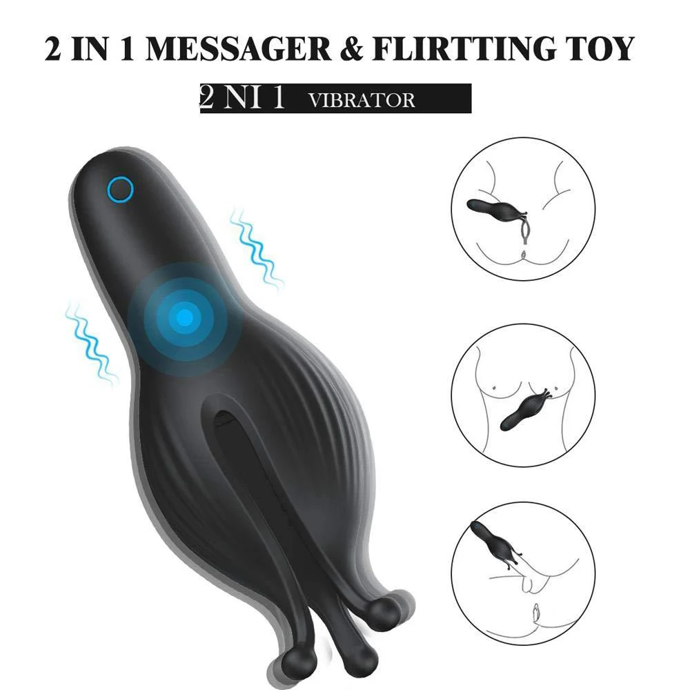 

Male Masturbator Penis Delay Trainer Vibrator For Men Glans Vibrating Massager Delay Ejaculation Stimulate Oral Climax Sex To L1