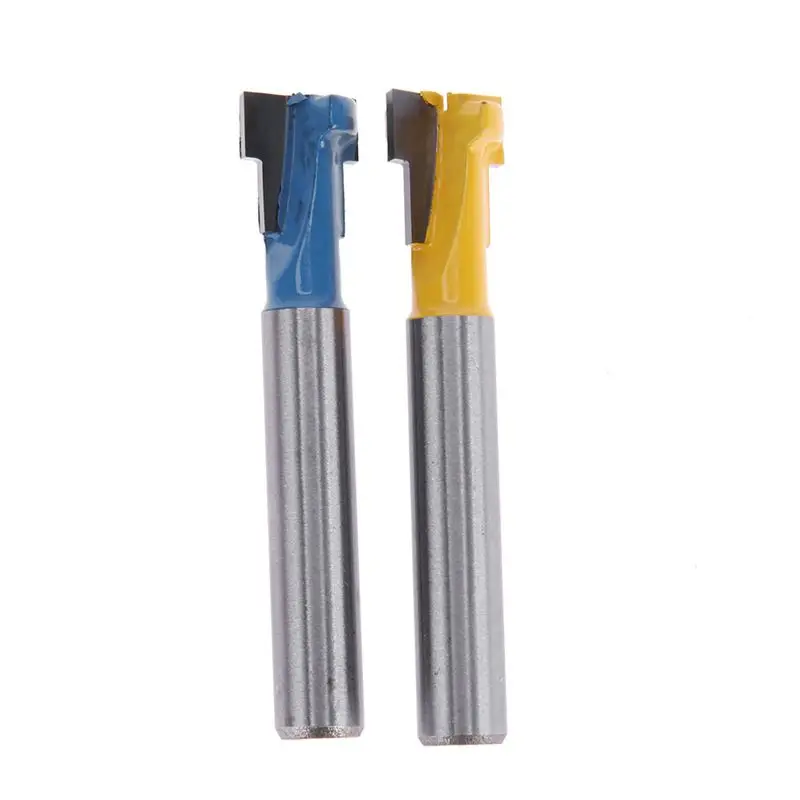 1/4 inch Shank T-Slot Cutter Router Bit Steel Handle 3/8 & 1/2 Length Woodworking Cutters For Power Tools | Инструменты