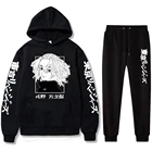 2021 горячие аниме Токио Мстители толстовки брюки мужскиеженские мужские толстовки с длинным рукавом Брюки Mikey пуловер Толстовка Брюки