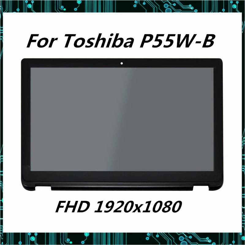 Для Toshiba Satellite Radius P55W B серии B5318 B5162 Полный ЖК дисплей сенсорный экран в сборе +
