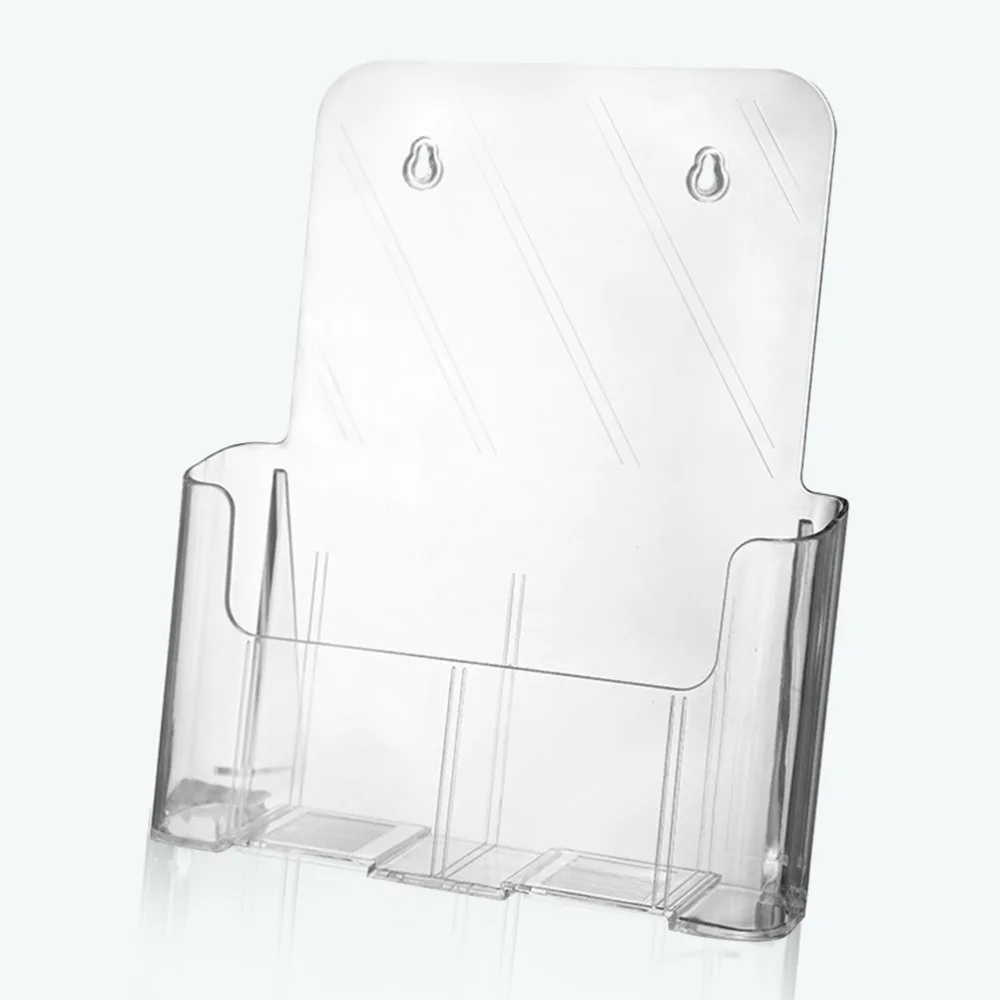 

Transparent Desktop Storage Rack File Organizer Brochure Holder for Study