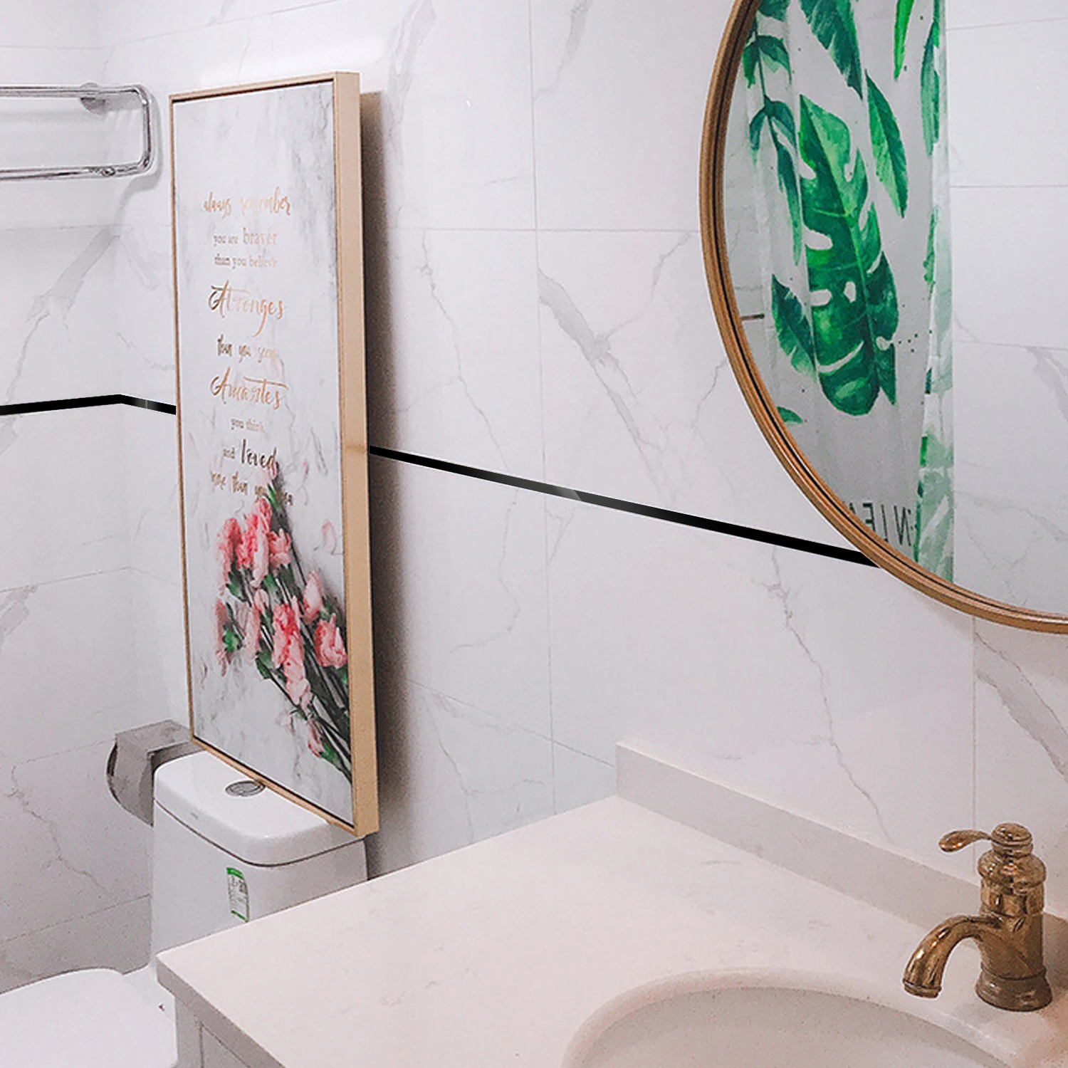 1 рулон самоклеящаяся водостойкая Керамическая лента ширина 2 см | Дом и сад