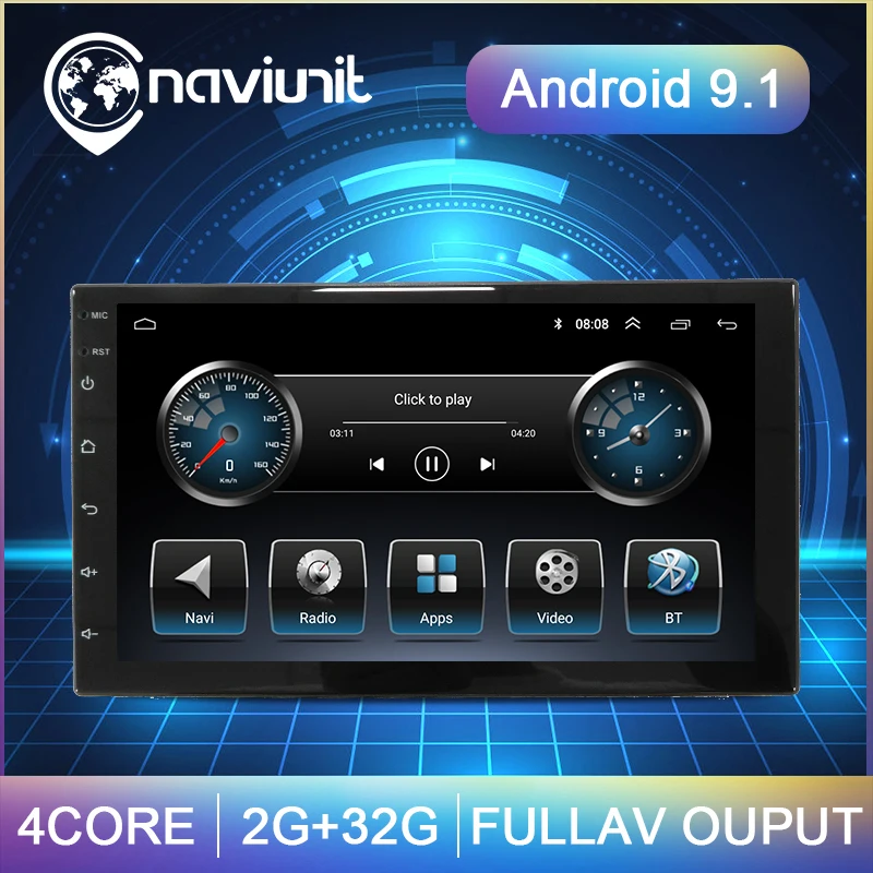 7 &quotHD Универсальное автомобильное радио 2 din Android 9 1 для Volkswagen Nissan Toyota autoradio GPS