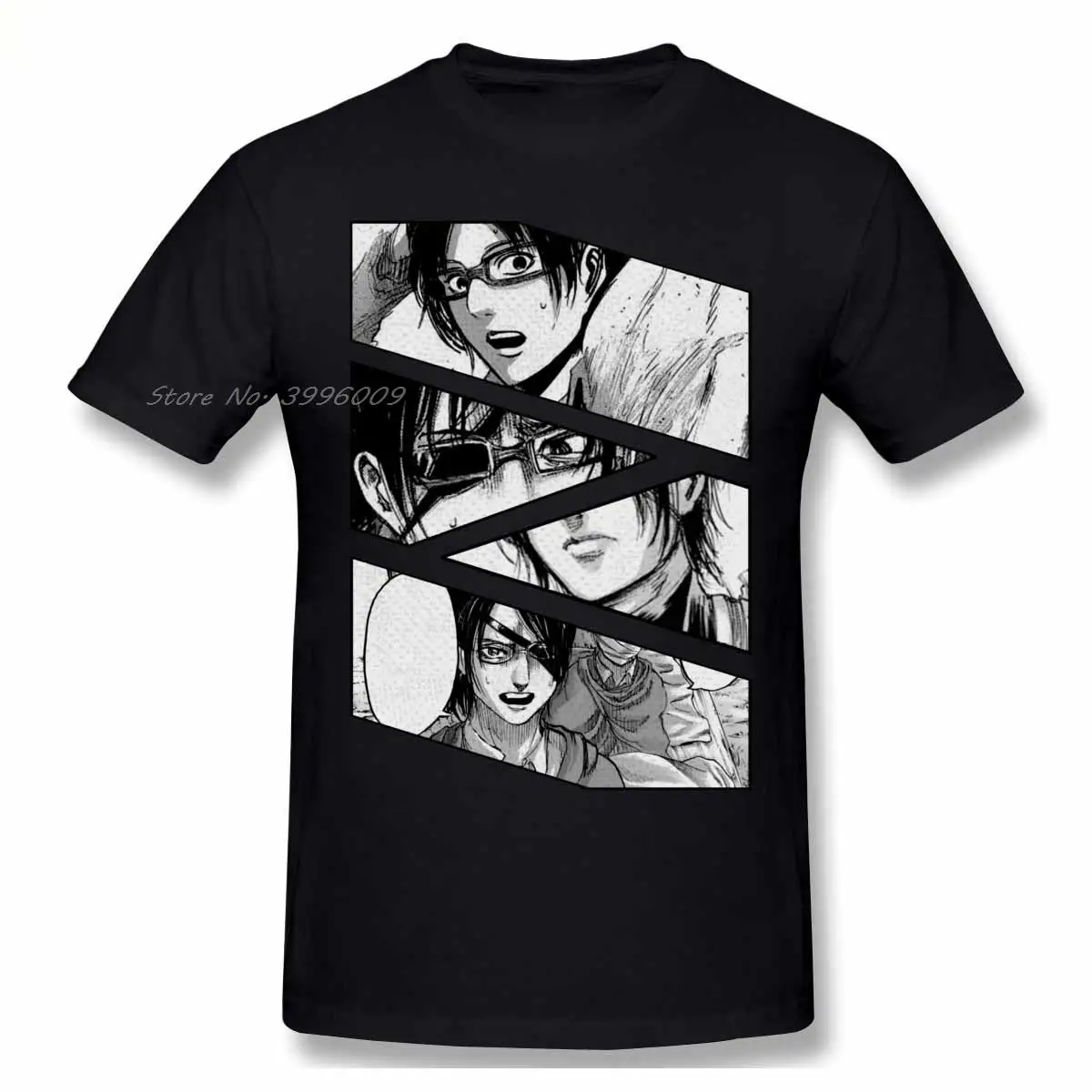 

Hange Zoe Attack On Titan Snk Cool AOT Anime Manga T Shirt Oversized Cotton Crewneck Custom Short Sleeve Tshirt