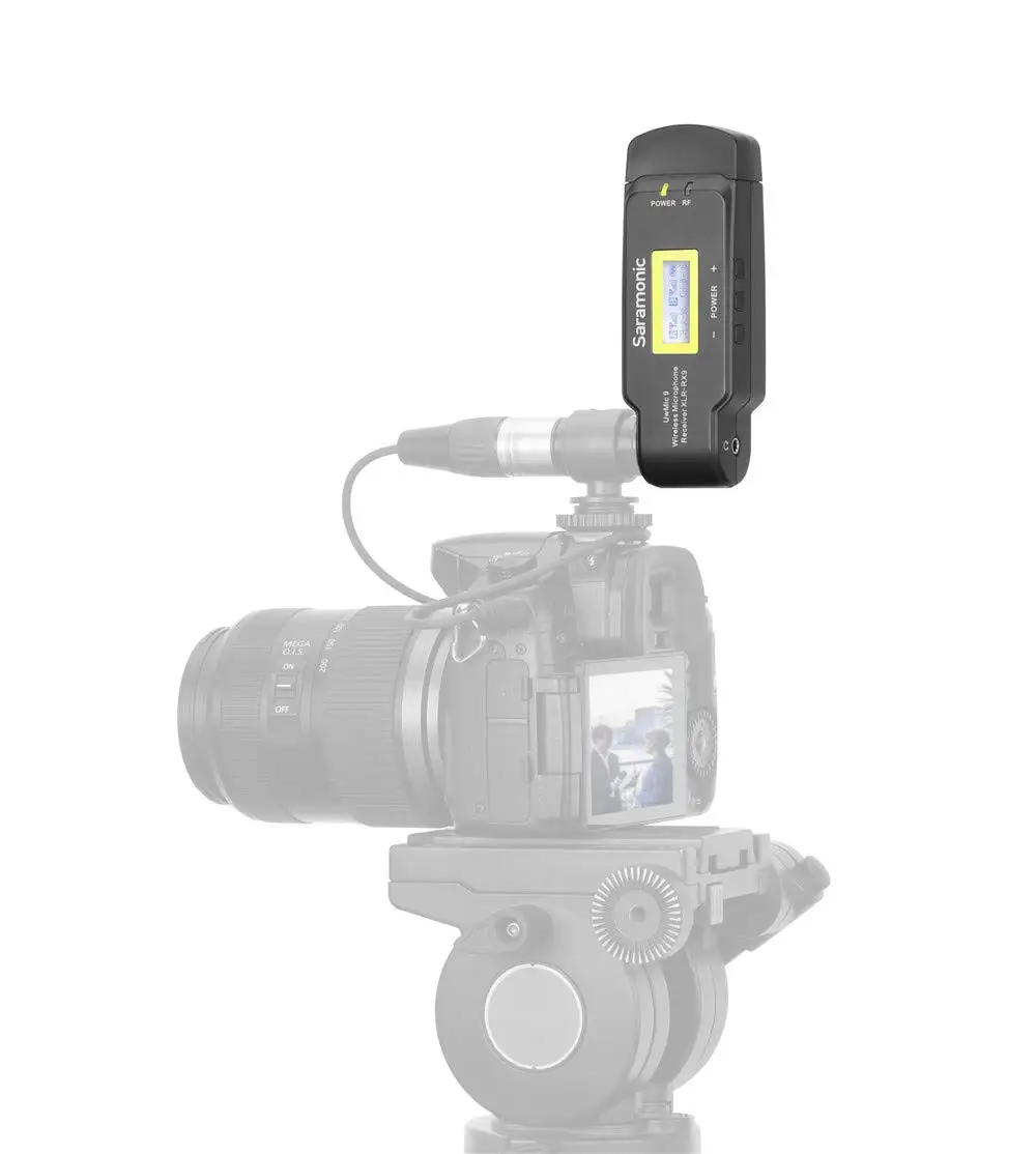 Saramonic UwMic9 TX9+RX-XLR9 Wireless Lavalier Microphone with Transmitter &amp XLR Battery Grip Receiver for Camera Camcorder |