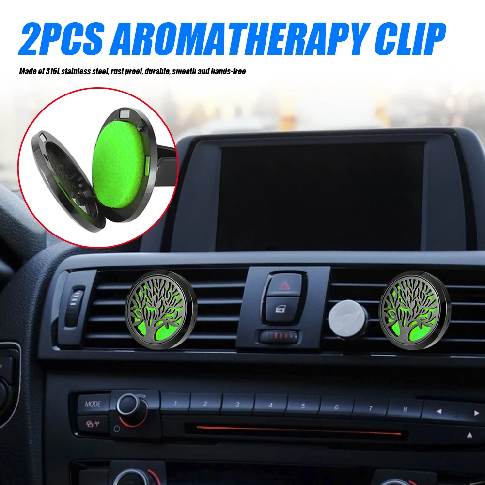

Essential Oil Diffuser Clip Sufficient Durability and Ruggedness 2pcs Car Air Freshener Perfume Vent with 48pcs Pads