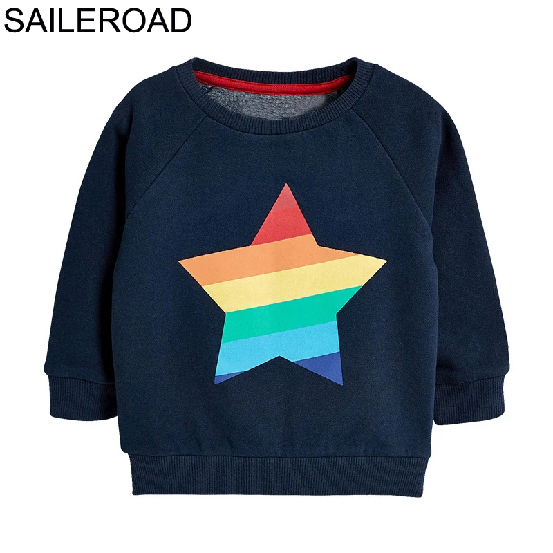 SAILEROAD Star Pattern Мальчики Толстовки для детской одежды Осень Дети Толстовки Одежда Дети Девушки Рождественский Костюм
