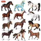 Оригинальная модель дикой лошади Oenux, Имитация животных, Стид, Клайдсдейл, Четверть Лошади, экшн-фигурки из ПВХ, коллекционная игрушка для детей, подарок