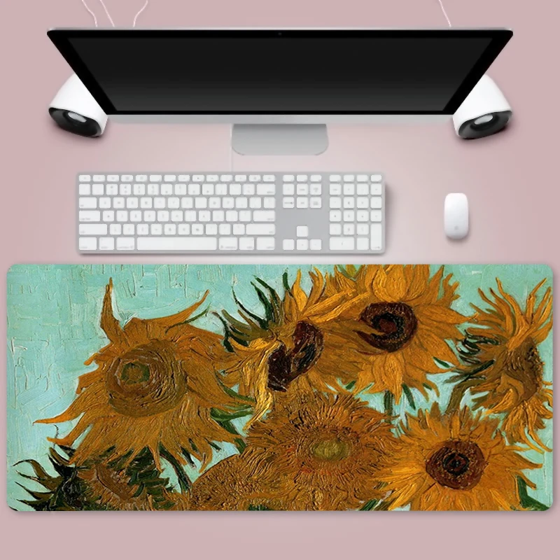 

van gogh Large 900x400mm XL Laptop Mouse Pad Notbook Computer Pc Keyboard Gaming Mousepad Gamer Play Mat