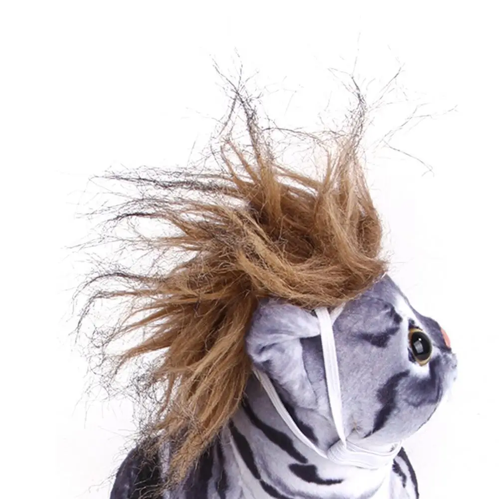 

Pet Accessories Useful Photo Props Pet Headwear 5 Colors Dog Cosplay Wig Bright Color for Pet