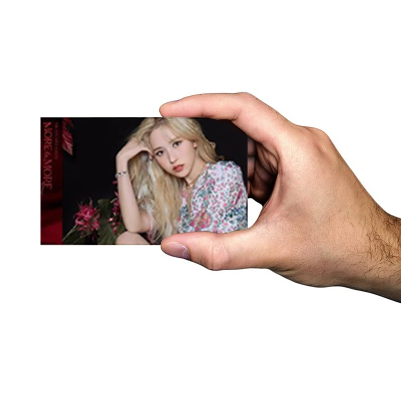 

30PCS/Set KPOP TWICE 9th Album MORE & MORE HD Photo Card PVC Cards Self Made LOMO Card Photocards