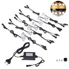 16 шт. светодиодный светильник для палубы IP67 водонепроницаемый из нержавеющей стали встраиваемый подземный светильник для лестницы светодиодный напольный светильник Настенный Точечный светильник 12 В постоянного тока