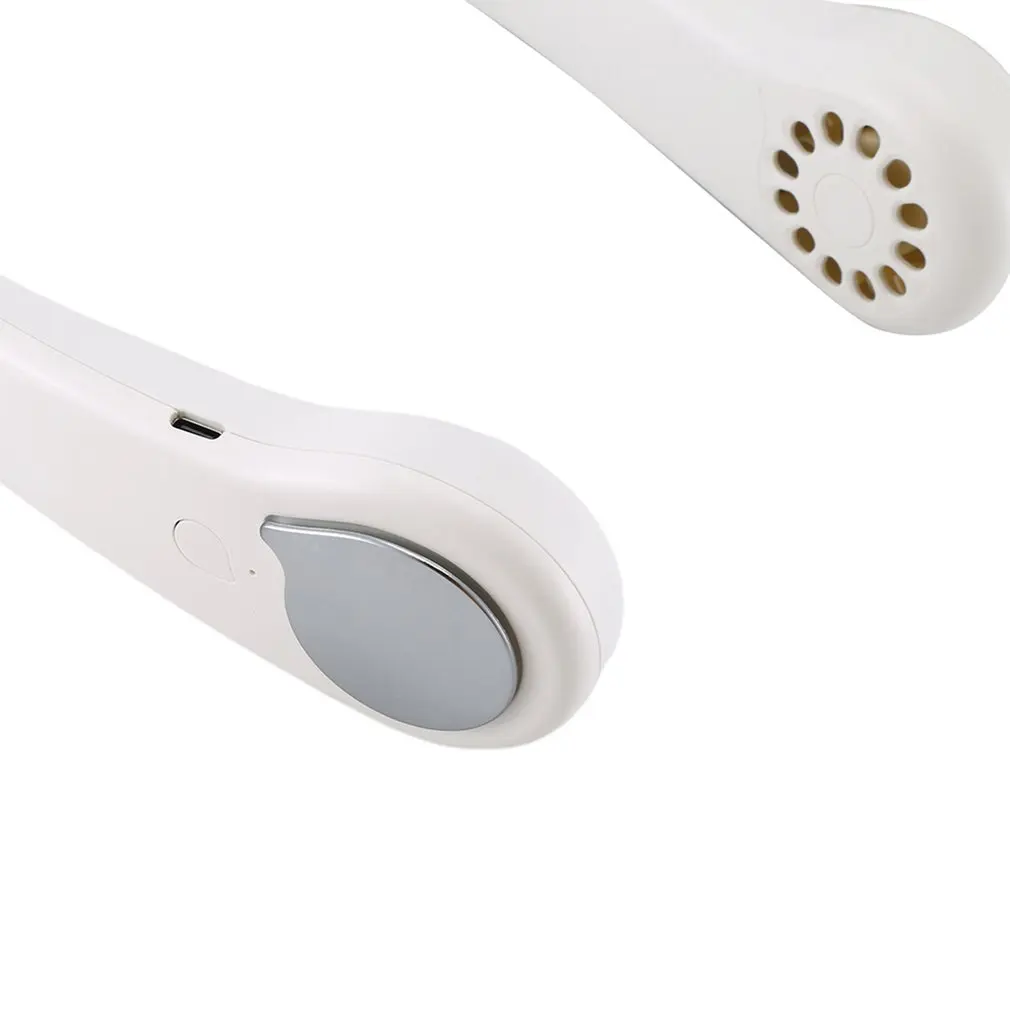 

Summer Cooler Neckband Fans With USB Rechargeable Hands-Free Fans Strong Wind Lazy Outdoor Sports Fan