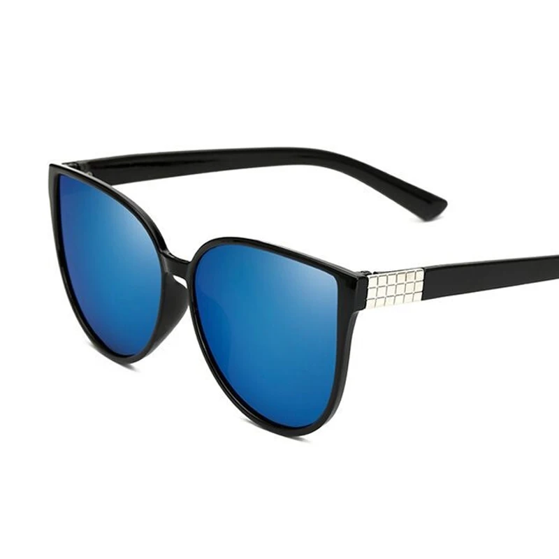 Модные женские солнцезащитные очки карамельных цветов кошачий глаз прозрачная