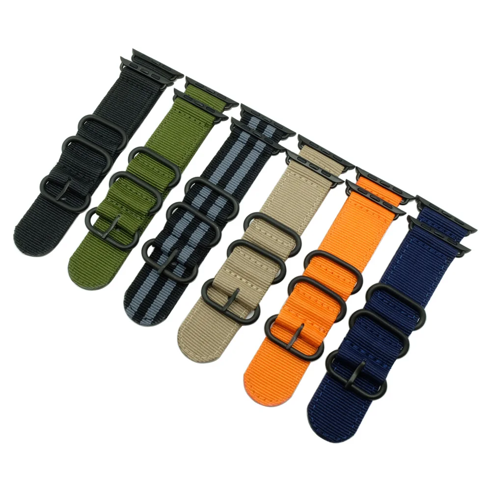 Горячо продаваемый нейлоновый ремешок для наручных часов Apple Watch версии 4/3/2/1