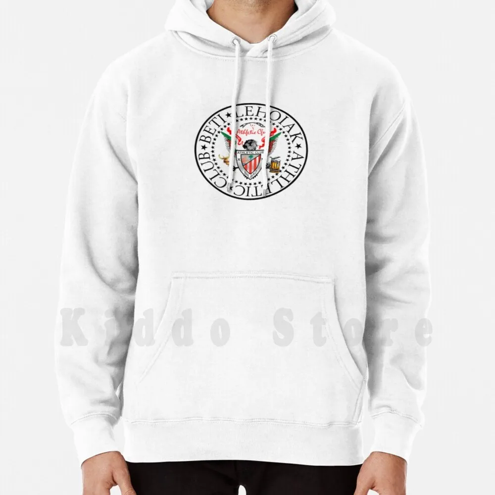 

Beti Lehoiak Logo Hoodie Long Sleeve Athletic Club Bilbao Football Soccer Team Basque