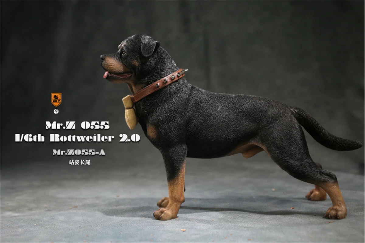 Mr.Z 1/6 Pet Rottweiler лояльная собака Полицейская Модель Животного Фигурка Декор Игрушка