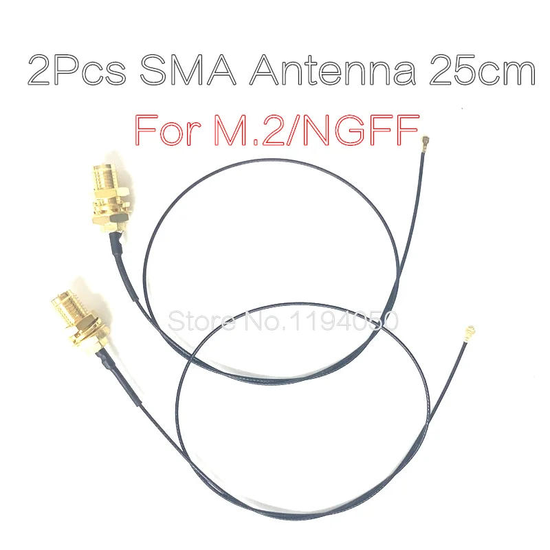 2 шт. 19 см 7 4 дюйма кабель типа Папа папа IPEX U.FL MHF4 RF Pigtail для NGFF/M.2 Wi Fi WLAN 3G 4g