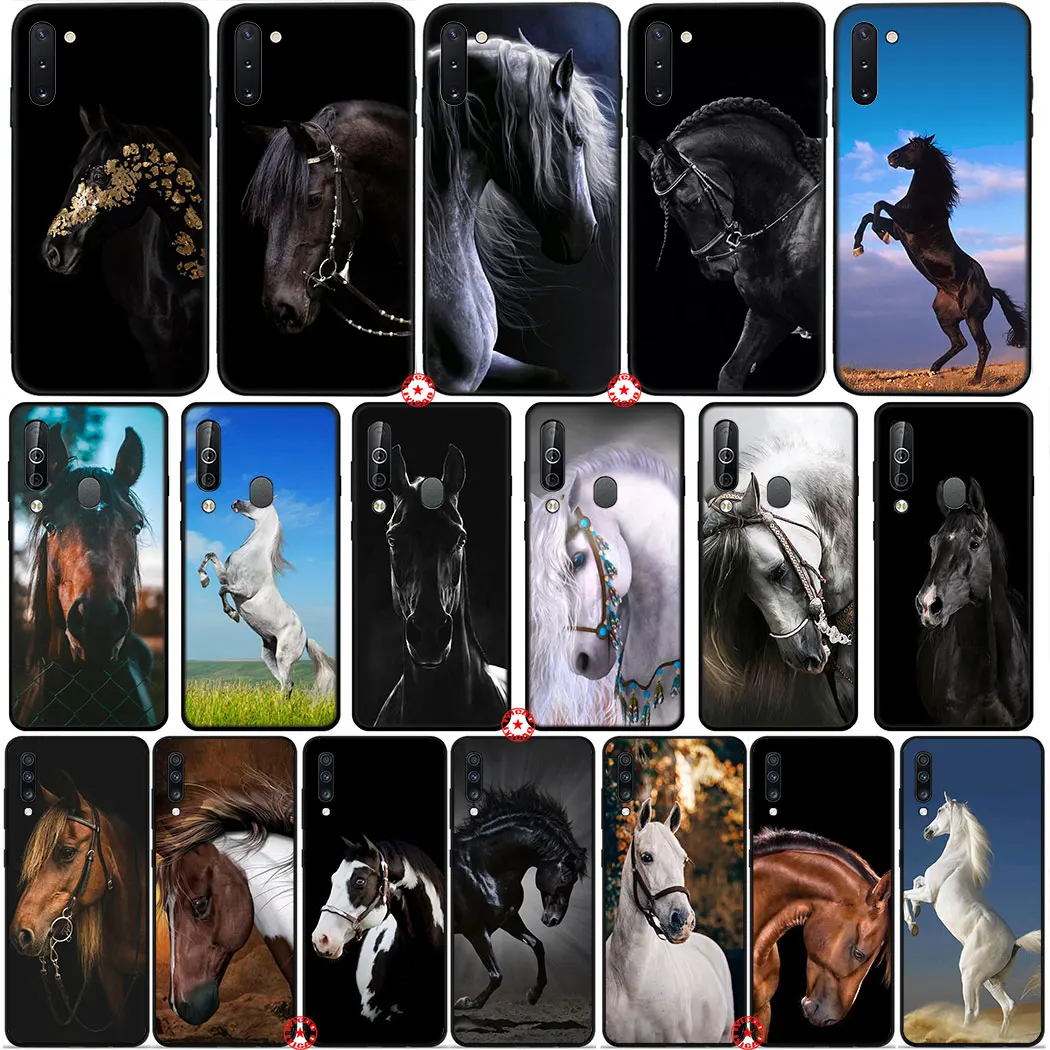 Мягкий силиконовый чехол Y33 Horse Mustang для Samsung Galaxy A70 A70S A60 A50 A50S A40 A40S A30 A30S A20 A20S A20E A10 A10S