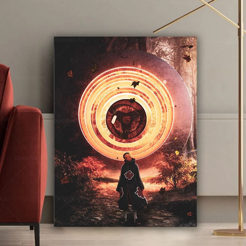 Аниме Акацуки Обито Учиха Шаринган домашний декор холст плакаты печать