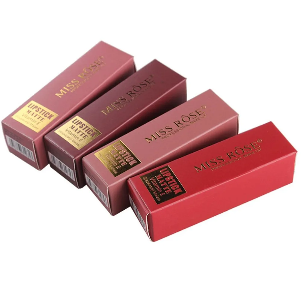 Квадратная трубка матовая губная помада Профессиональный макияж 12 цветов