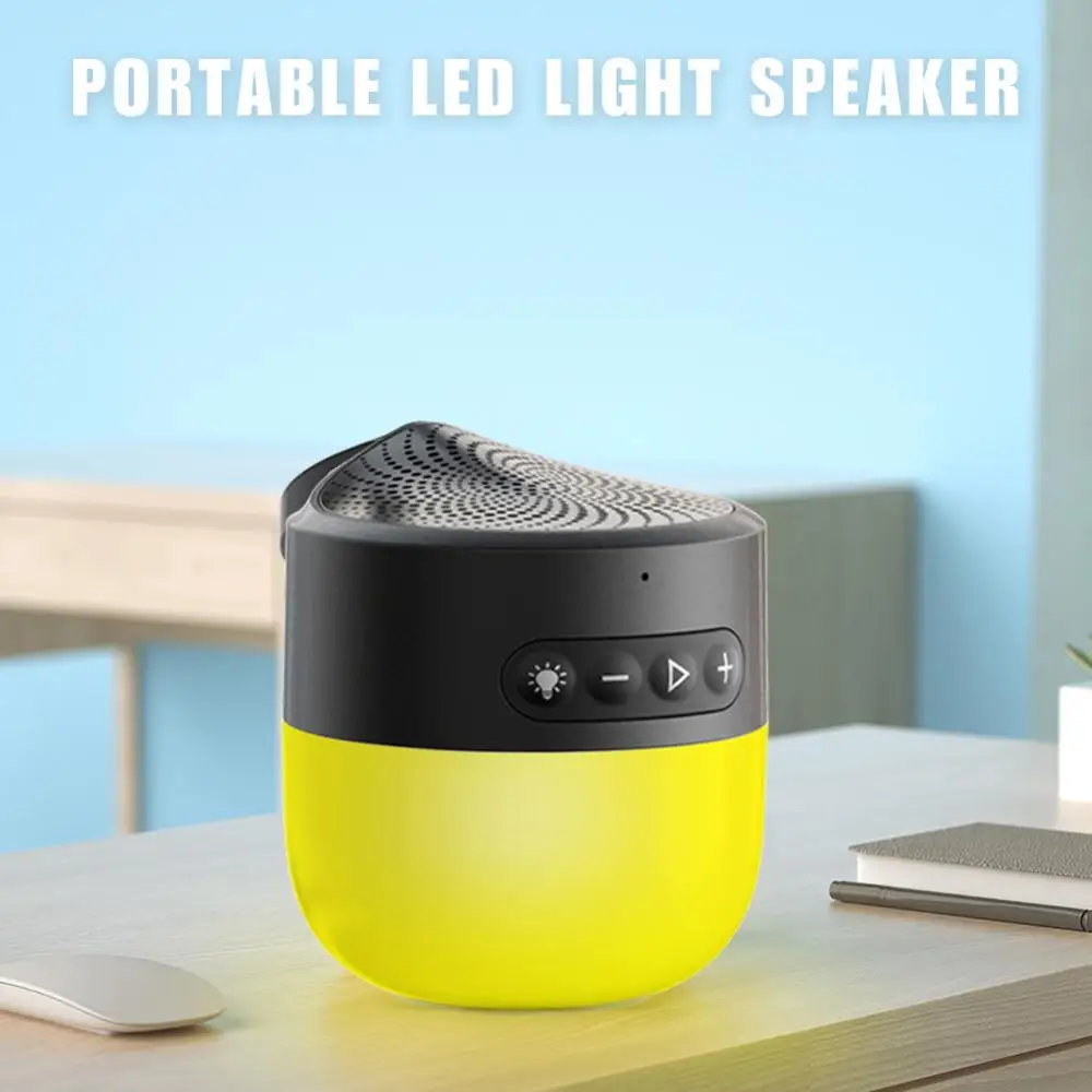 

Portable Bluetooth Wireless Speaker Subwoofer 12 Hours Use Time 49t Bluetooth Range IPX6 Waterproof 6-light Mode