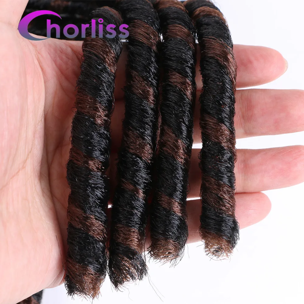 Мягкие искусственные локоны в стиле Crochet косички Ombre Jumbo Dread прическа африканская цветная синтетическая косичка наращивание волос черный коричневый Locs
