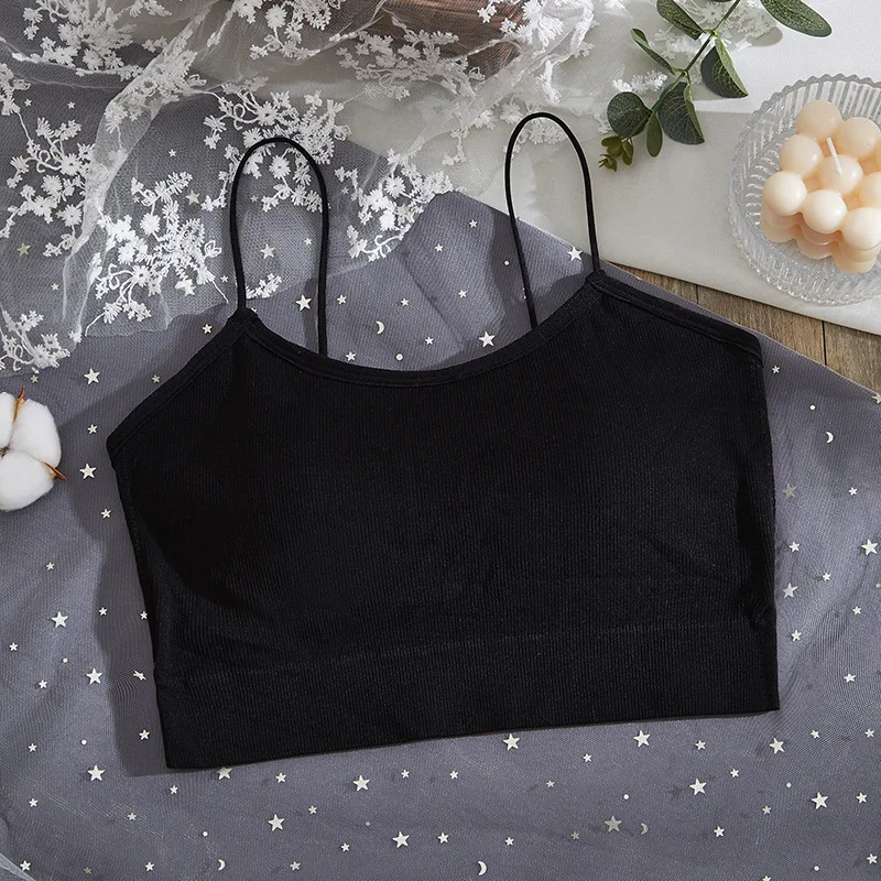 

Fashion Women Bra Tube Tops Chest Wrap Summer Bandeau Underwear Streetwear Sleeveless Seamless Sports Bra Crop Camis Top