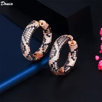 donia jewelry fashion personality copper aaa zircon earrings multicolor luxury leopard ear ring banquet fashion earrings