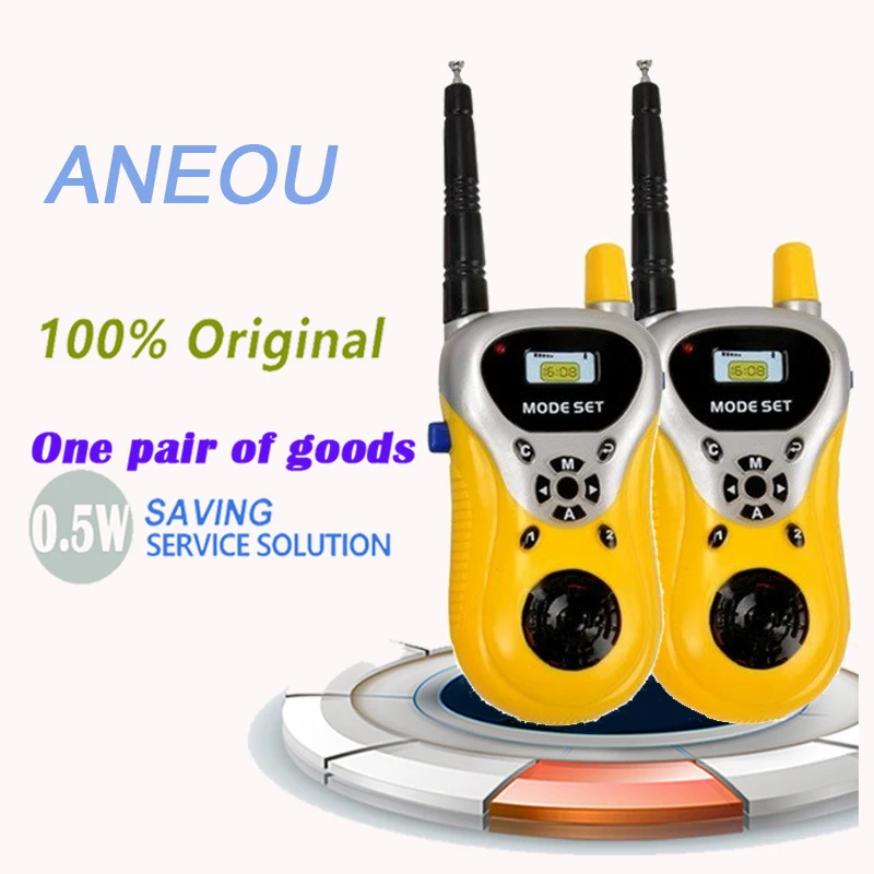 2 шт. портативная мини рация желтого/зеленого цветов|Рации| |