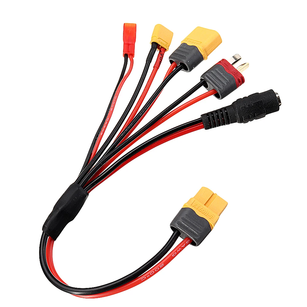 20 см 20AWG 4,0 мм разъем типа "банан" к XT60 XT30 DC5.5 T штекер зарядного устройства кабель-адаптер для IMAX B6 зарядное устройство isdt RC FPV гоночный Дрон