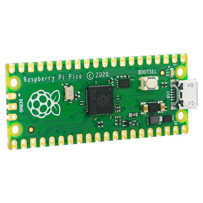 Raspberry Pi Pico контактный разъем для платы предварительно припаянный двухъядерный