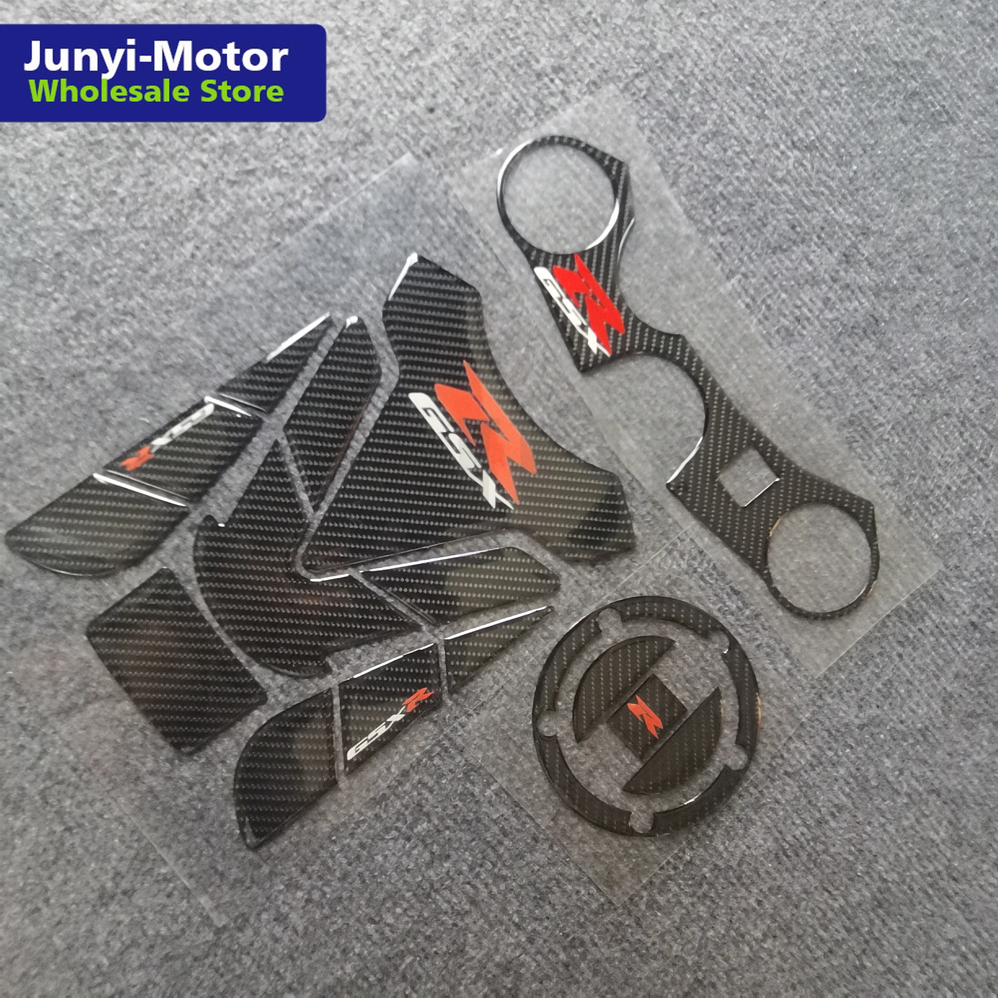 Для GSX-R GSXR 600 750 2006-2010 1000 2007-2008 накладка на бак наклейка тройной зажим крышка