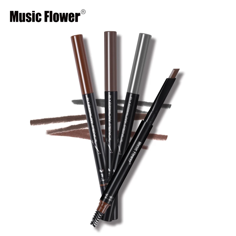 Брендовый карандаш для бровей с музыкой и цветами макияжа глаз матовый нюдовый 3