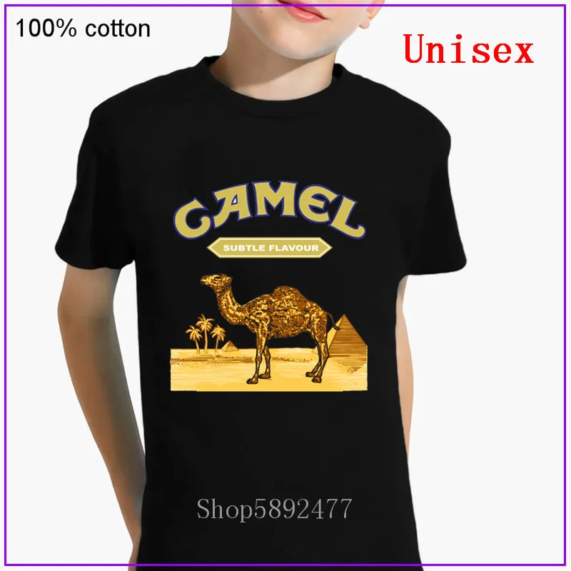 Лидер продаж футболка верблюжьей расцветки для мальчиков и девочек детские