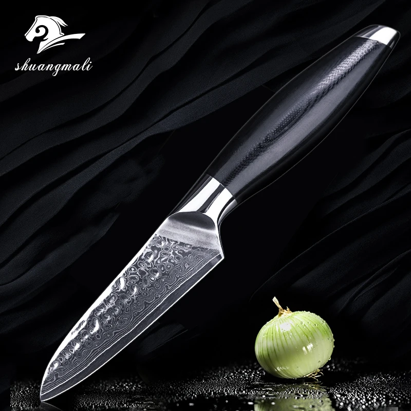 Нож кухонный Дамасская сталь 3 5 дюймов нож для очистки овощей японский vg10 ножи