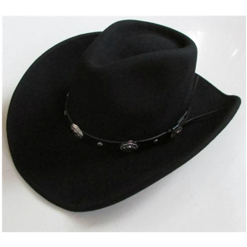 Pure wool high-grade cowboy hat men western sombrero hombre cappello uomo country wild west cow boy hats for women